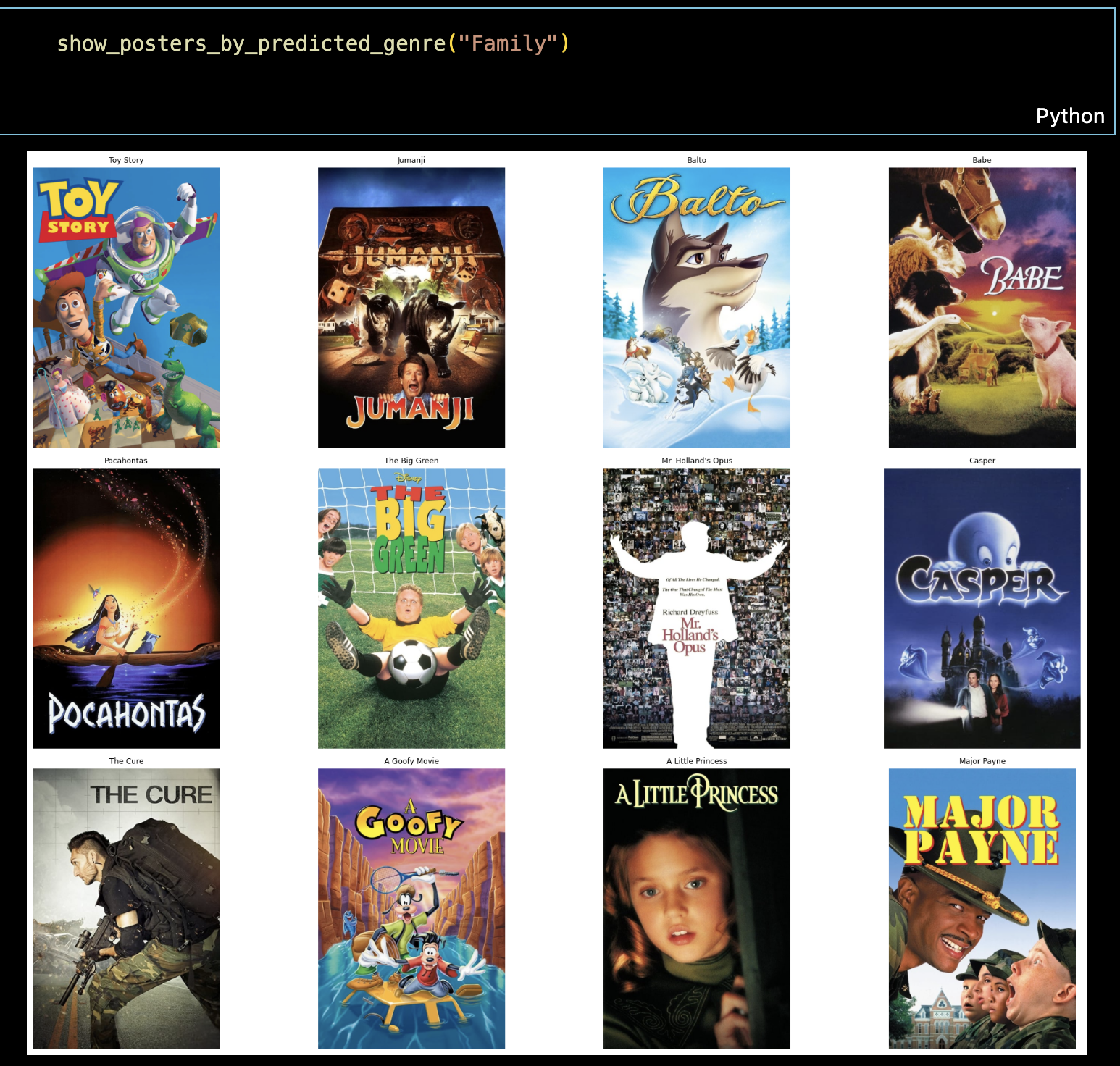 Sample Inference Output